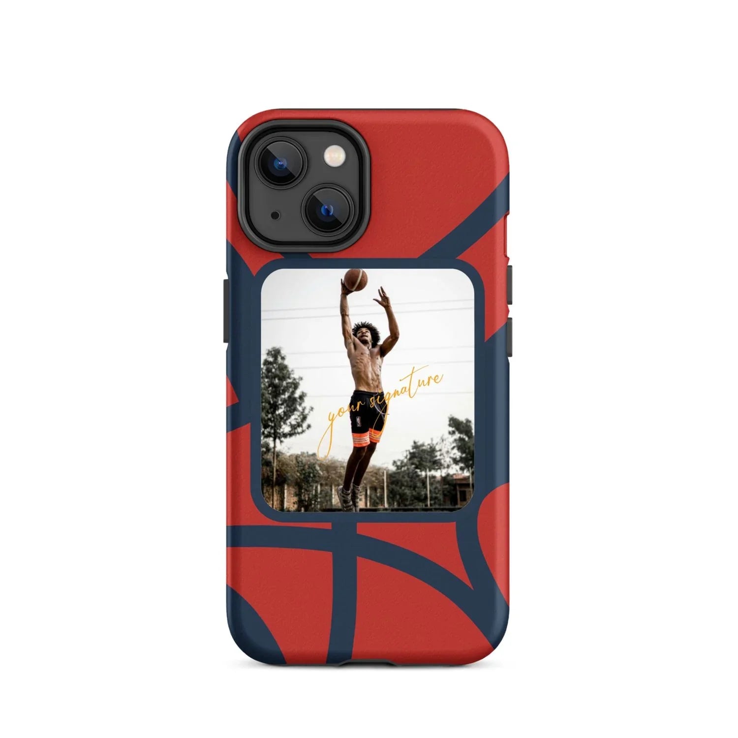 Personalized Basketball Phone Case with Your Photo & Signature | Custom iPhone 11–16 Series - ClutchCase
