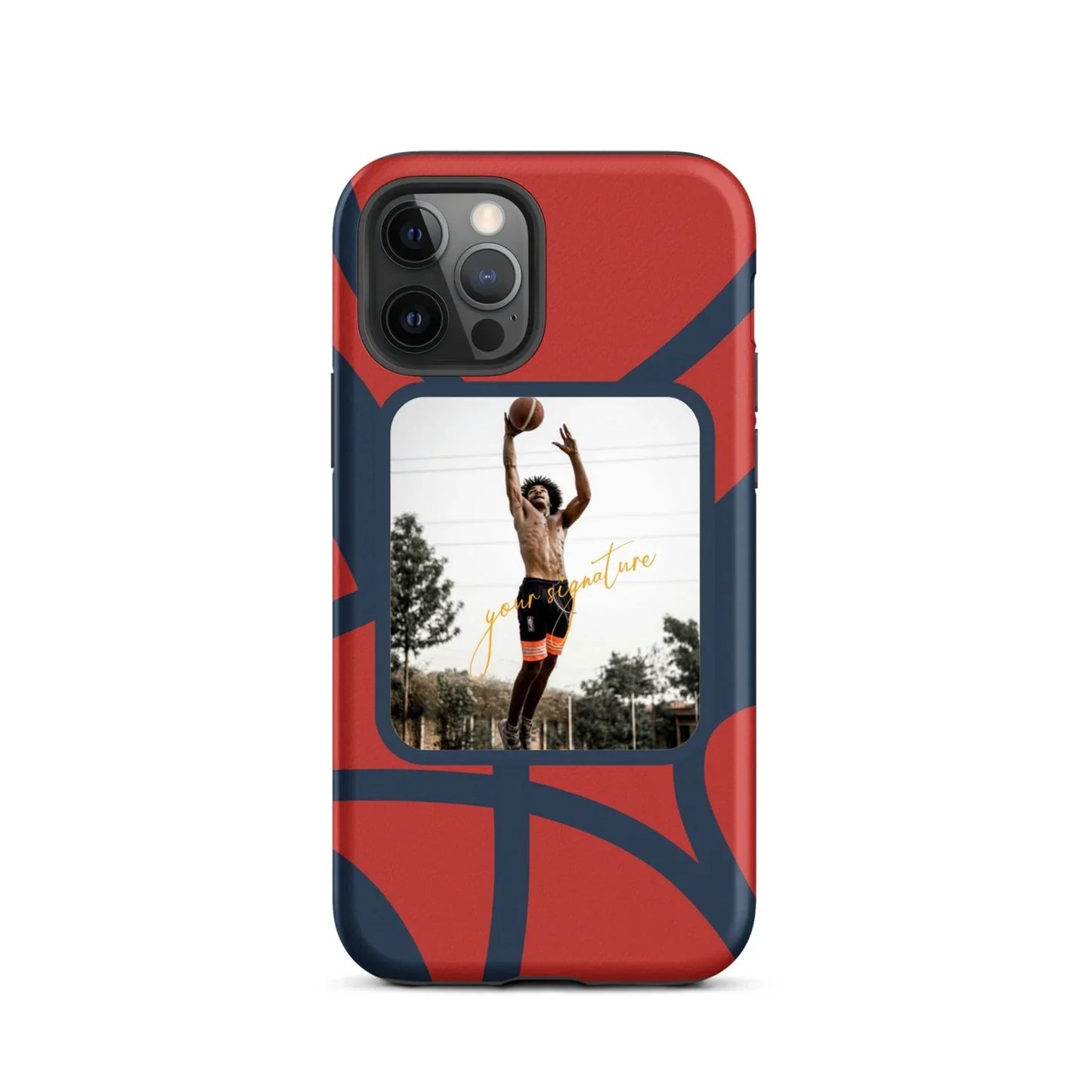 Personalized Basketball Phone Case with Your Photo & Signature | Custom iPhone 11–16 Series - ClutchCase