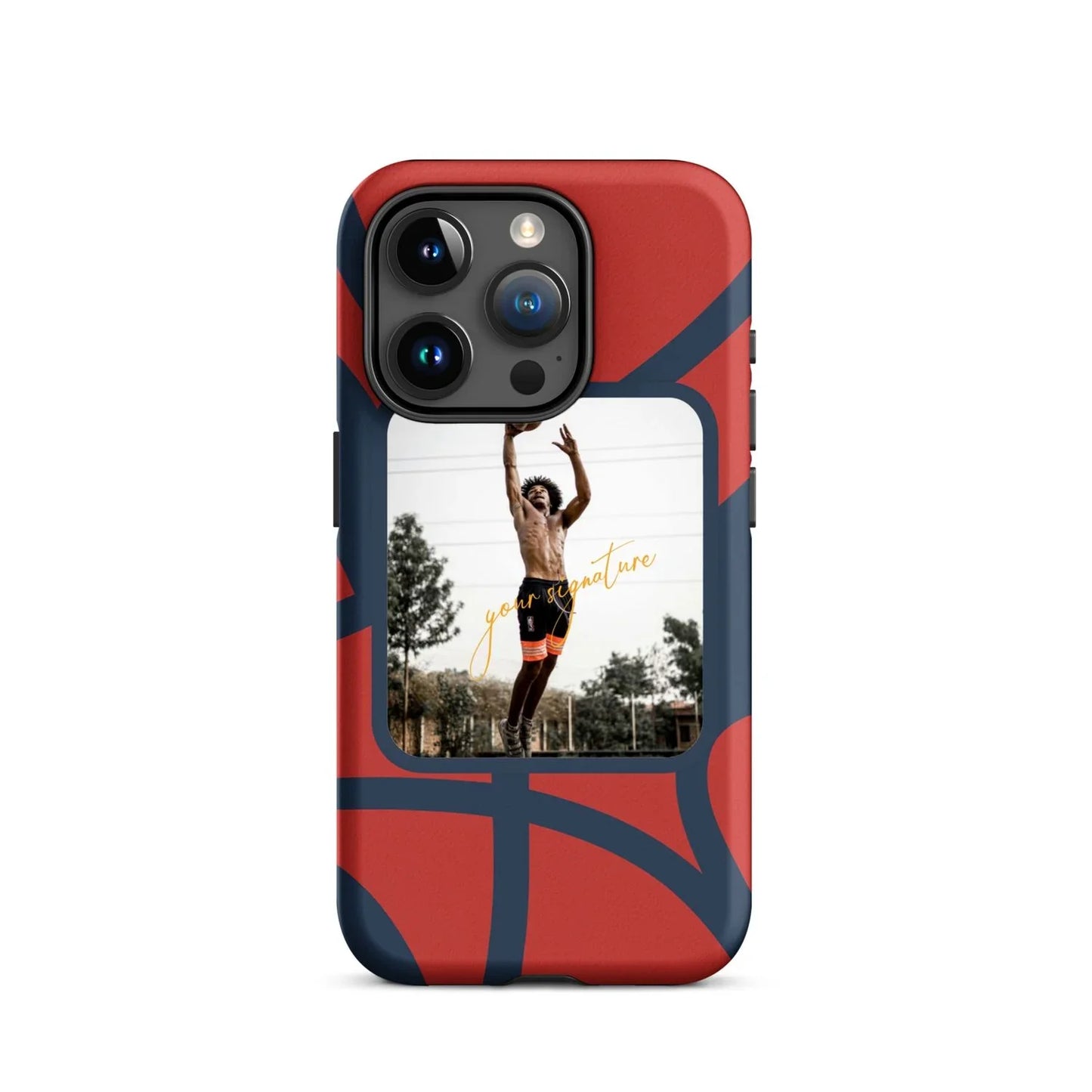 Personalized Basketball Phone Case with Your Photo & Signature | Custom iPhone 11–16 Series - ClutchCase