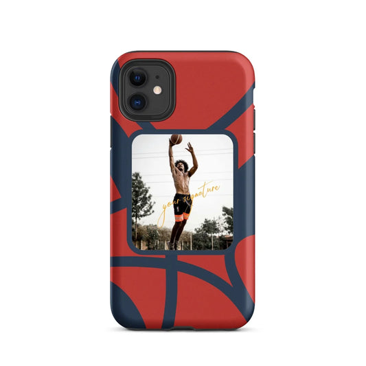 Personalized Basketball Phone Case with Your Photo & Signature | Custom iPhone 11–16 Series - ClutchCase