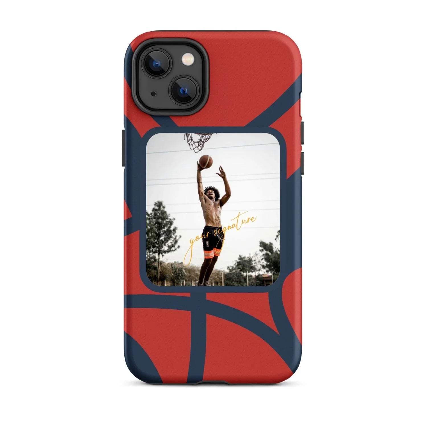 Personalized Basketball Phone Case with Your Photo & Signature | Custom iPhone 11–16 Series - ClutchCase
