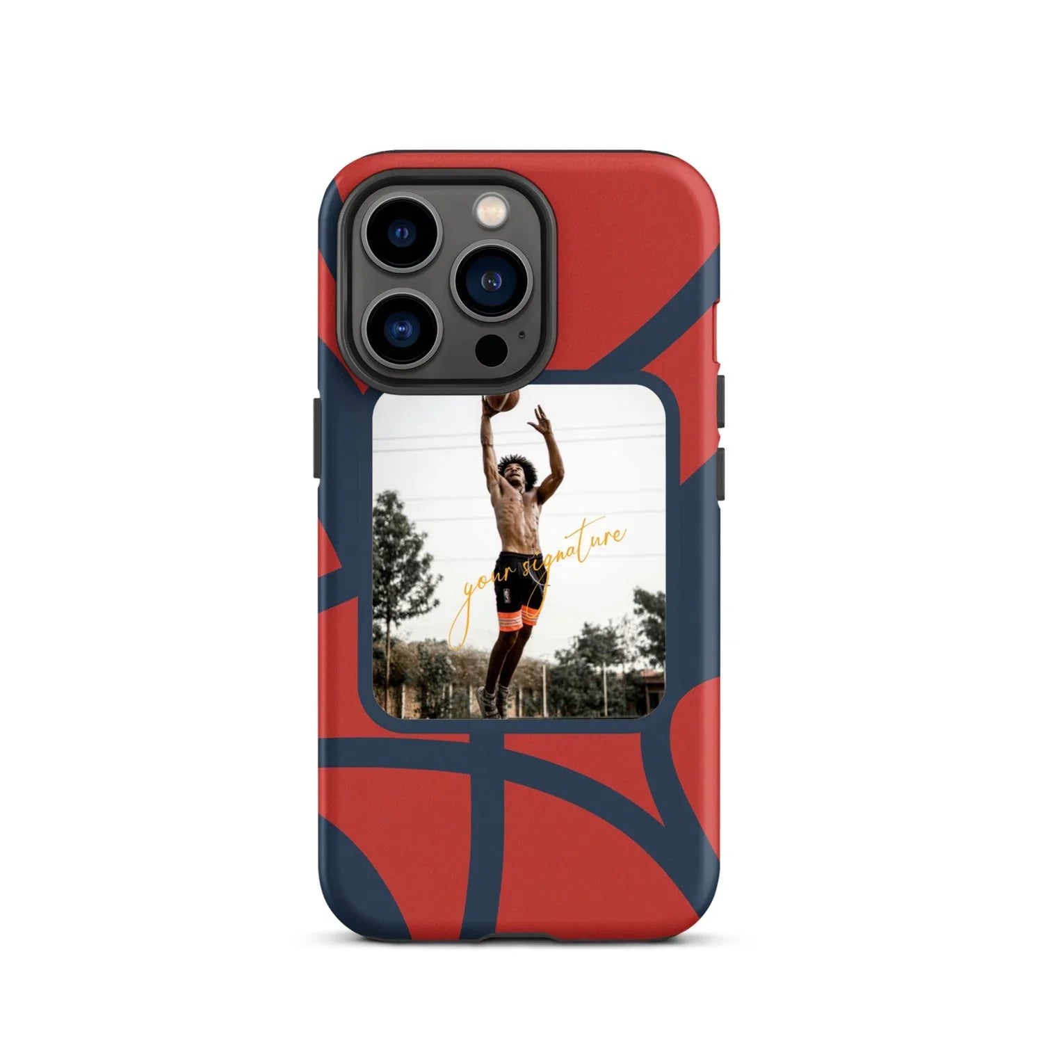 Personalized Basketball Phone Case with Your Photo & Signature | Custom iPhone 11–16 Series - ClutchCase