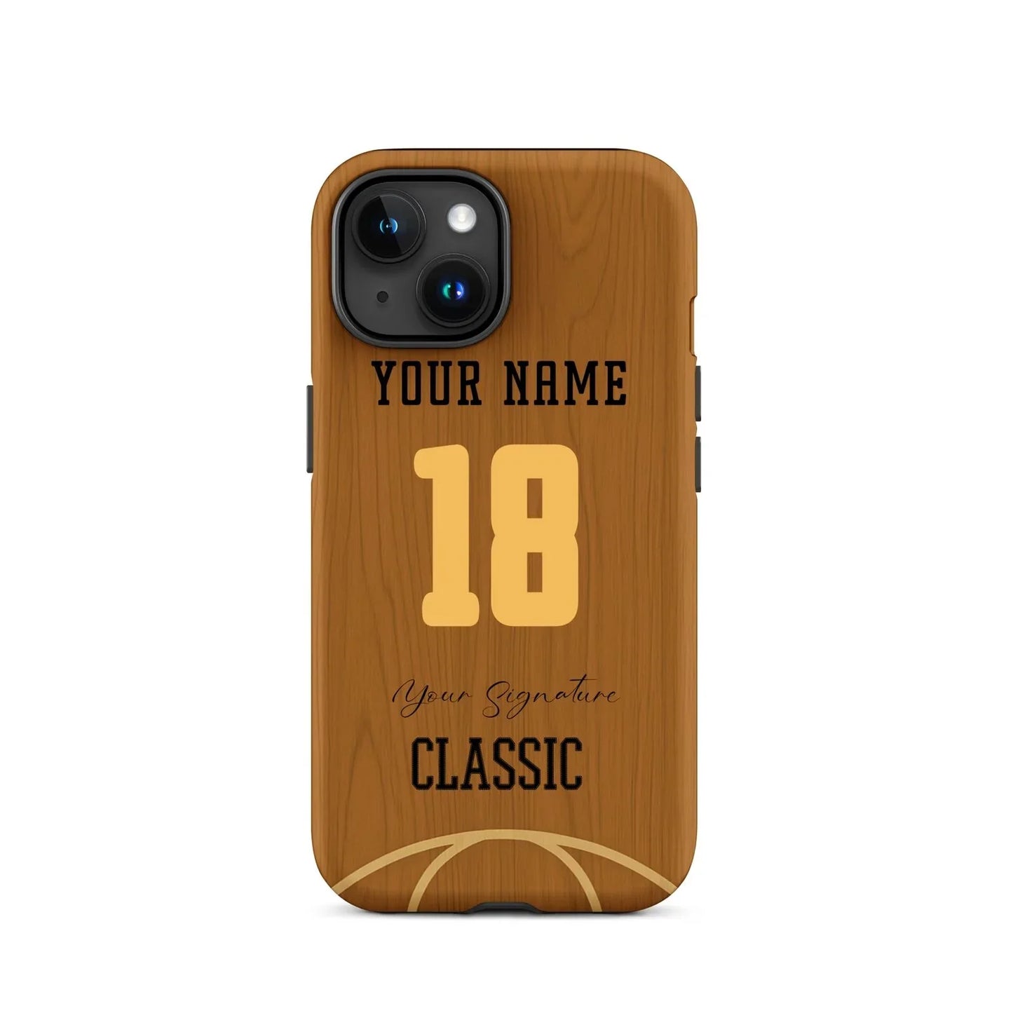 Court Classic – Personalized Basketball Wood Phone Case - ClutchCase