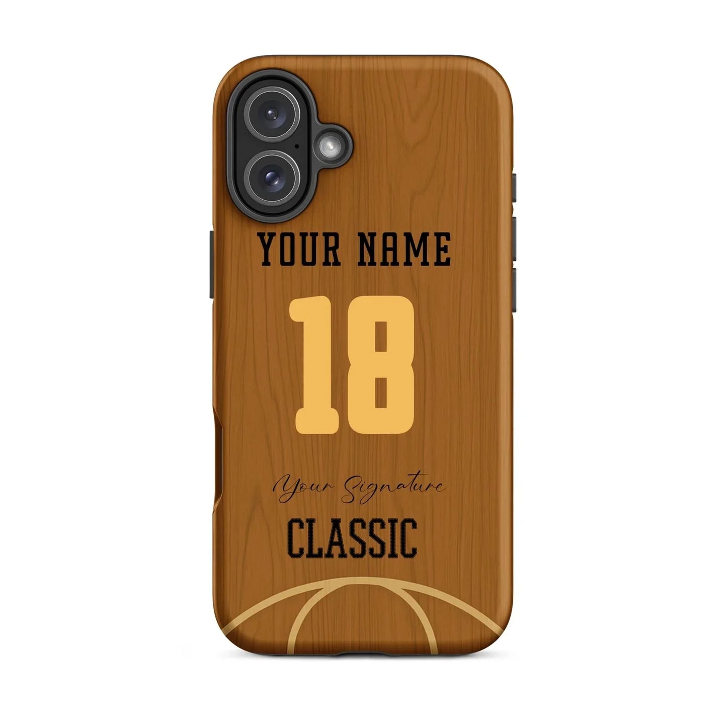Court Classic – Personalized Basketball Wood Phone Case - ClutchCase