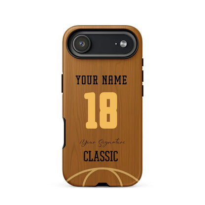 Court Classic – Personalized Basketball Wood Phone Case - ClutchCase