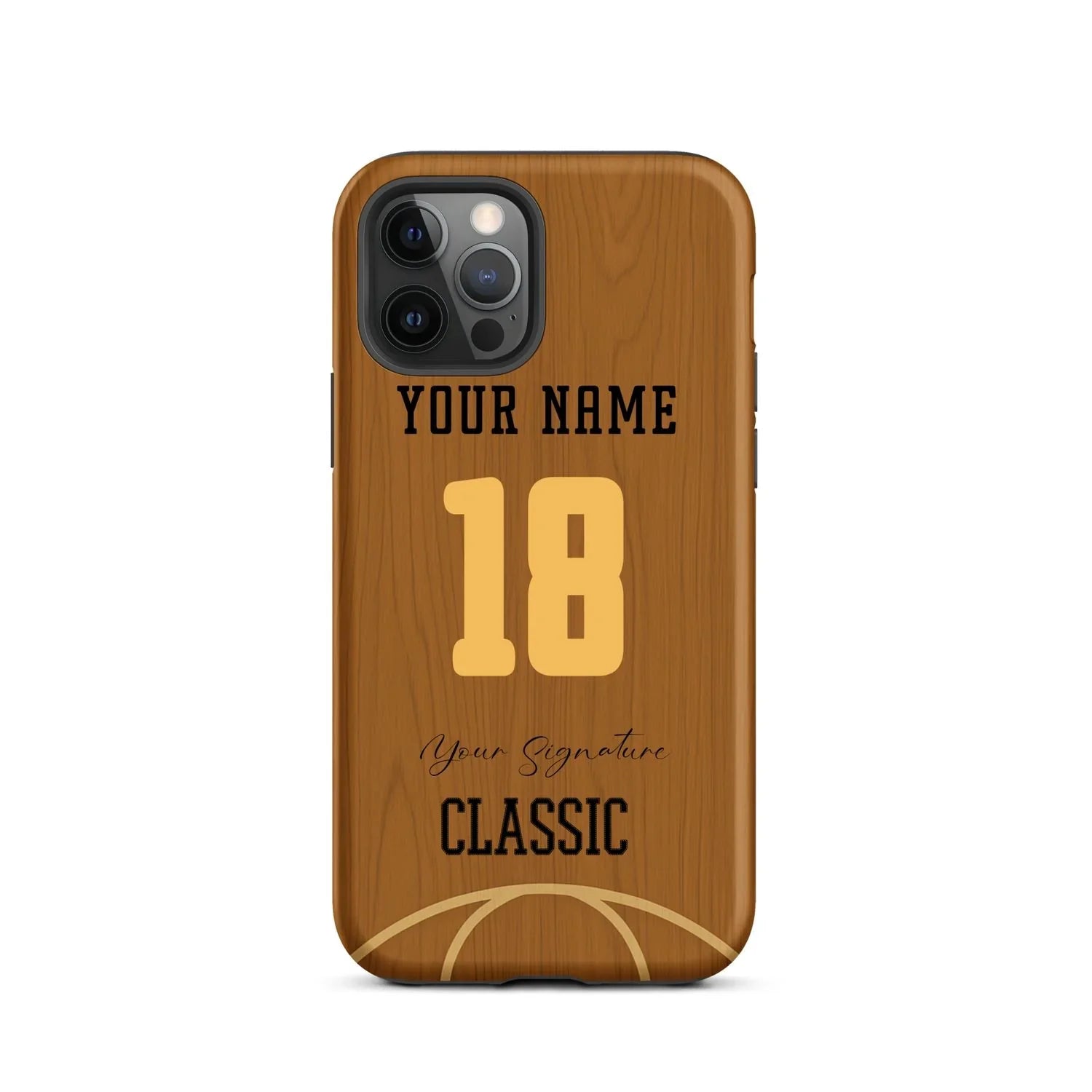 Court Classic – Personalized Basketball Wood Phone Case - ClutchCase
