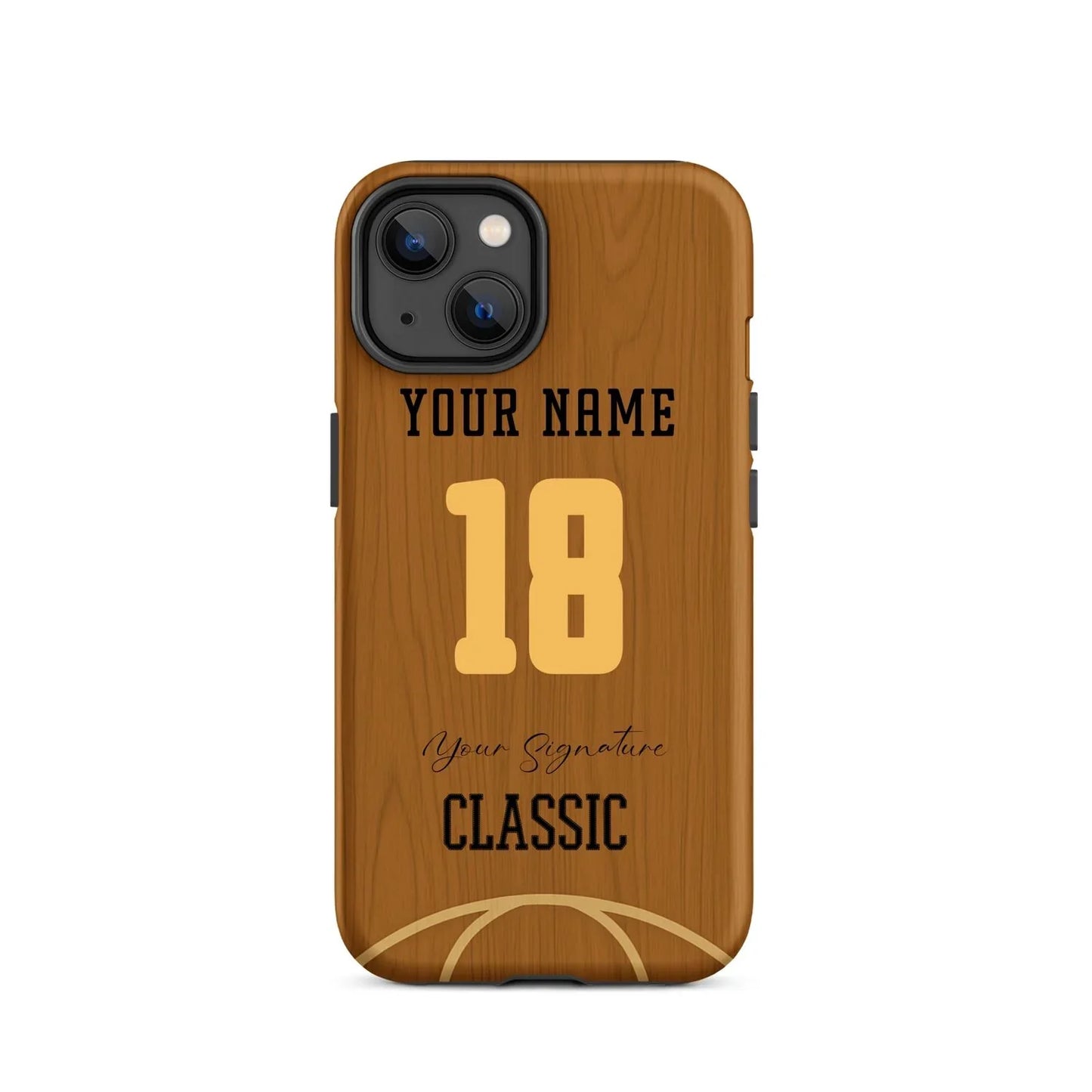 Court Classic – Personalized Basketball Wood Phone Case - ClutchCase