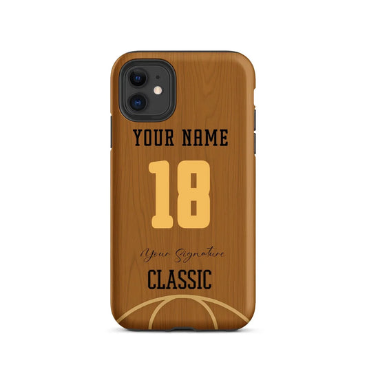 Court Classic – Personalized Basketball Wood Phone Case - ClutchCase