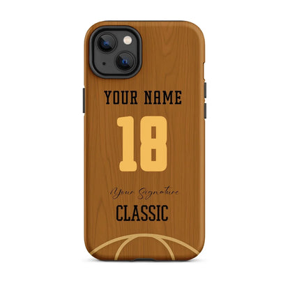 Court Classic – Personalized Basketball Wood Phone Case - ClutchCase
