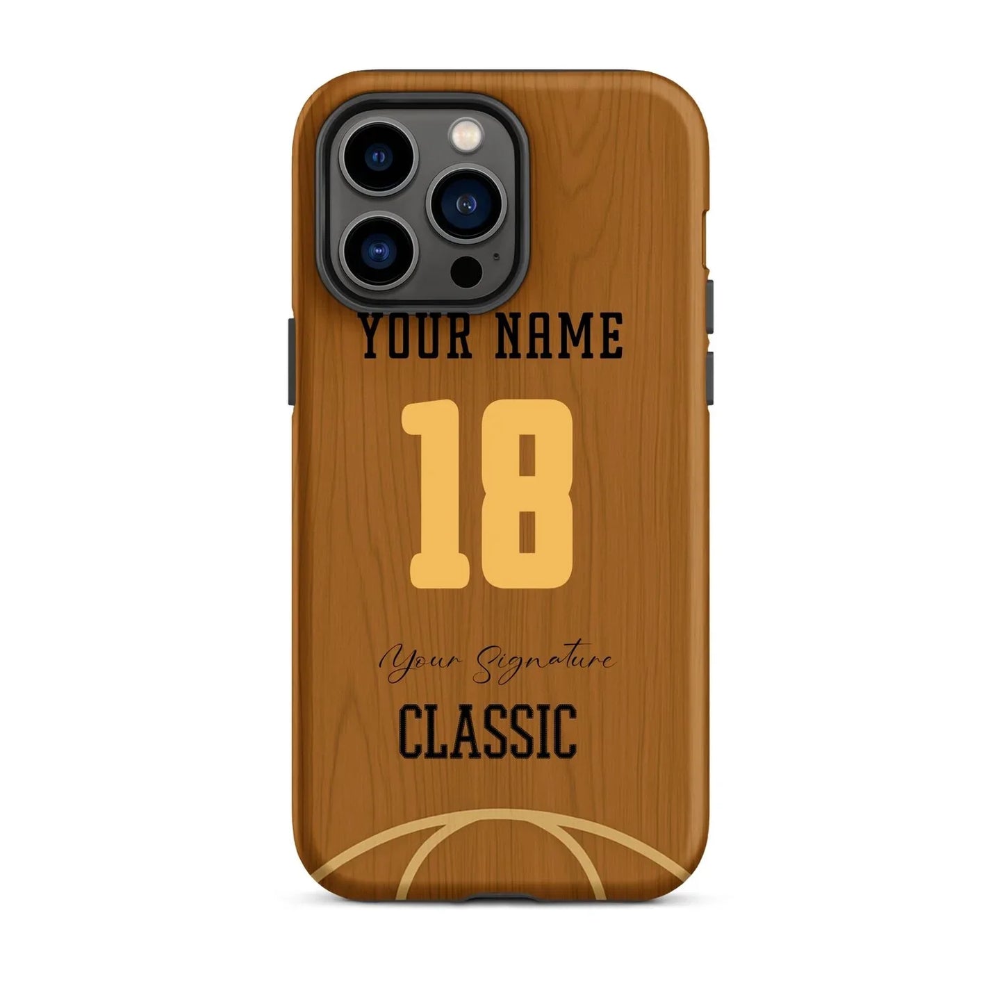 Court Classic – Personalized Basketball Wood Phone Case - ClutchCase