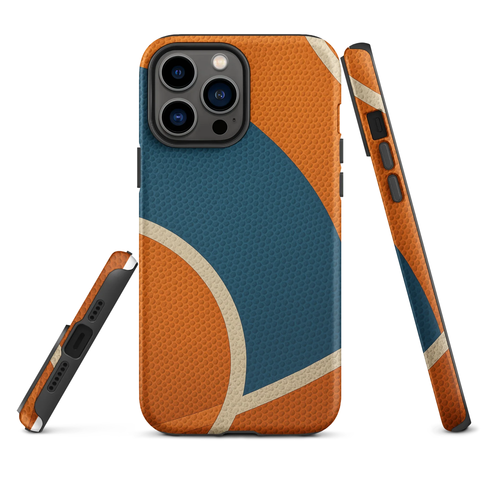 Retro Basketball Texture iPhone Case (iPhone 11–17 Series) - ClutchCase