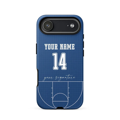 Blue Court Edition – Personalized Basketball Phone Case - ClutchCase