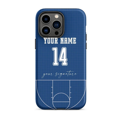 Blue Court Edition – Personalized Basketball Phone Case - ClutchCase