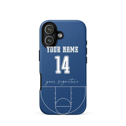 Blue Court Edition – Personalized Basketball Phone Case - ClutchCase