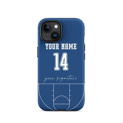 Blue Court Edition – Personalized Basketball Phone Case - ClutchCase